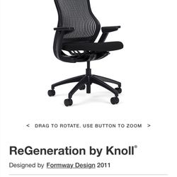 Knoll Regeneration Chair! Brand New! We Also Have Standing Desks, Monitor Arms, Monitors, And More!