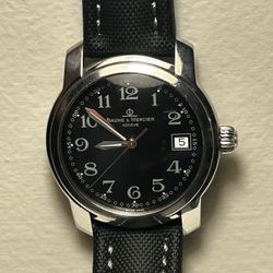Baume & Mercier Capeland Wristwatch: 37mm Black Dial