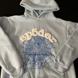 Sp5der Worldwide Hoodie ‘Sky Blue’