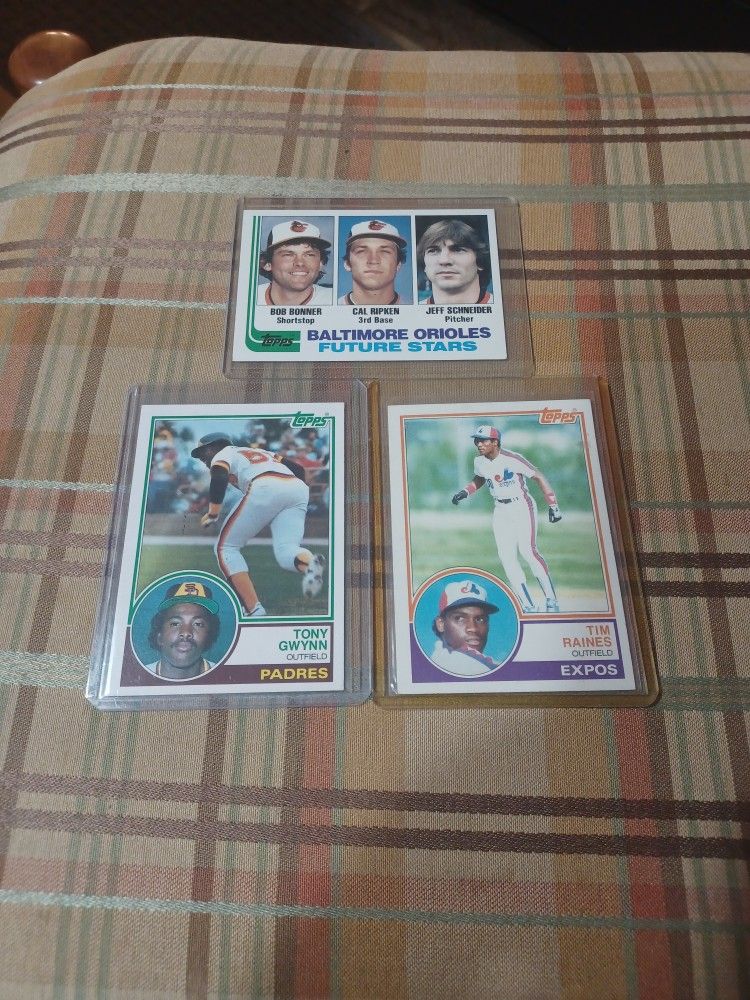 3 Baseball Rookie Cards 