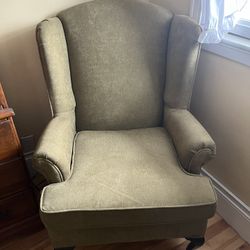 Matching Wingback Green Chairs