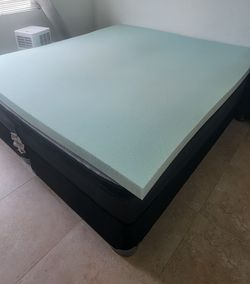 King Size Mattress + Memory Foam Topper