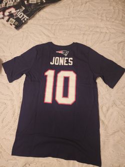 NEW ENGLAD PATRIOTS #10 JONES BOYS TEE, SIZE XL