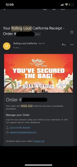 2 Rolling Loud LA Tickets 350 Each