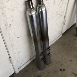 Harley Davidson-Slip On Mufflers-Screaming Eagle & One Set Of No Baffle Exhaust