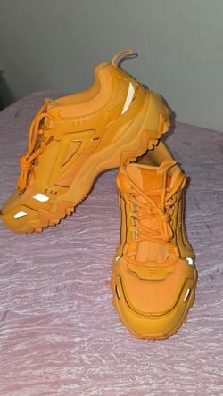 FILA Women's Orange Chunky Sneakers EUR 40 Platform Athletic Shoes