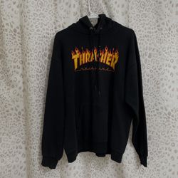 thrasher black hoodie 