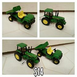 John Deere Metal 1 gator & 1 tractor toys