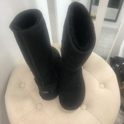 Ugg Women’s Boots Size 4 Tall Ones Real 