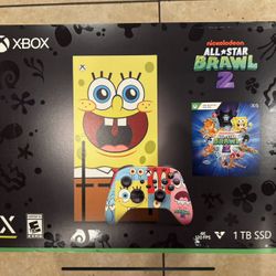 Xbox Series X SpongeBob Special Edition All-Star Brawl 2 Bundle