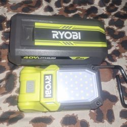 Ryobi Light And Battery