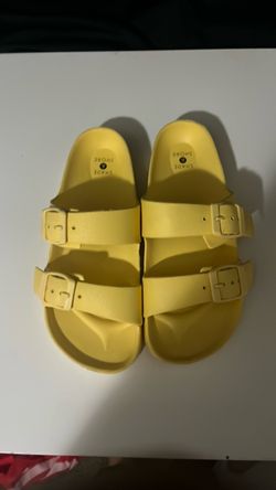 Shade & Shore Yellow EVA Slide Sandals