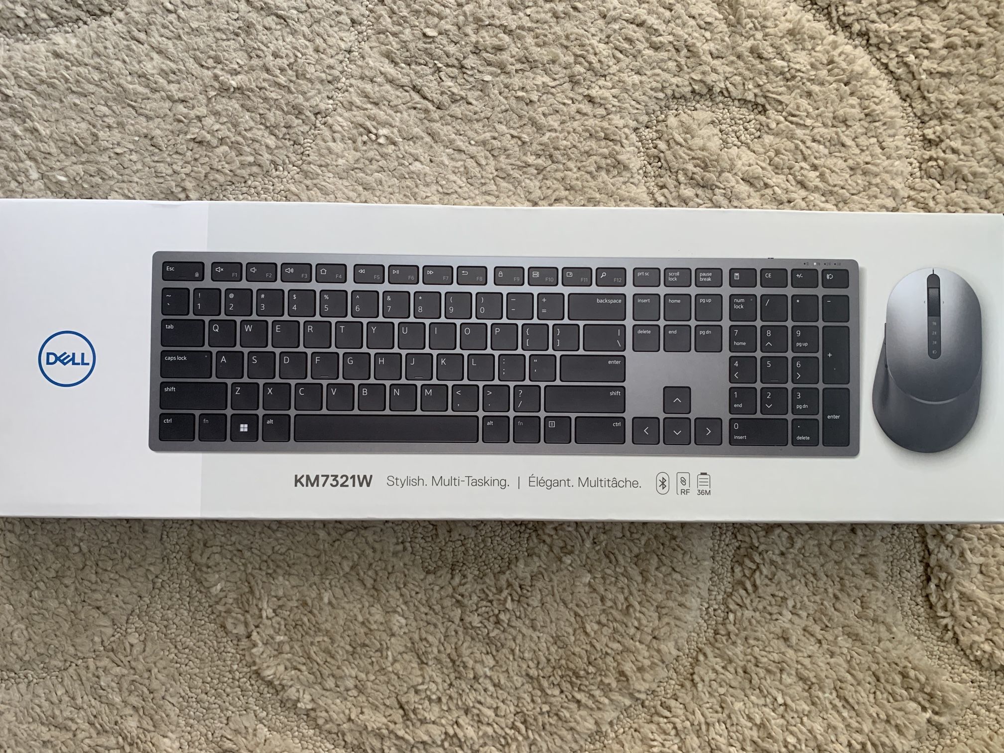 New Dell Pro Plus Keyboard and Mouse - KM7321W Wireless  Cash only  