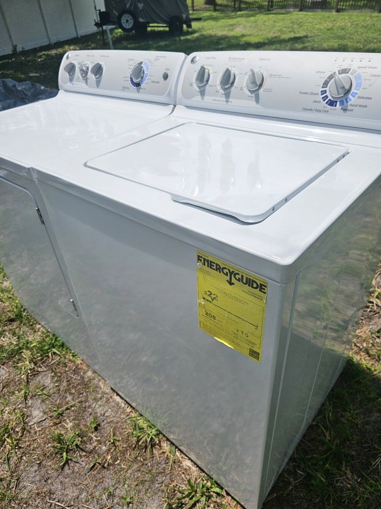 GENERAL ELECTRIC HIGH-EFFICIENCY WASHER AND DRYER MATCHED SET - FREE DELIVERY AND INSTALLATION
