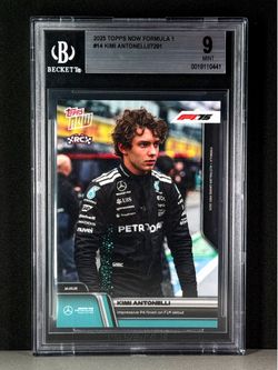 2025 Topps Now Formula 1 /7291 Andrea Kimi Antonelli #014 BGS 9 MINT