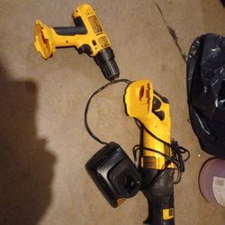 Cordless Dewalt Sawzall And Drill 