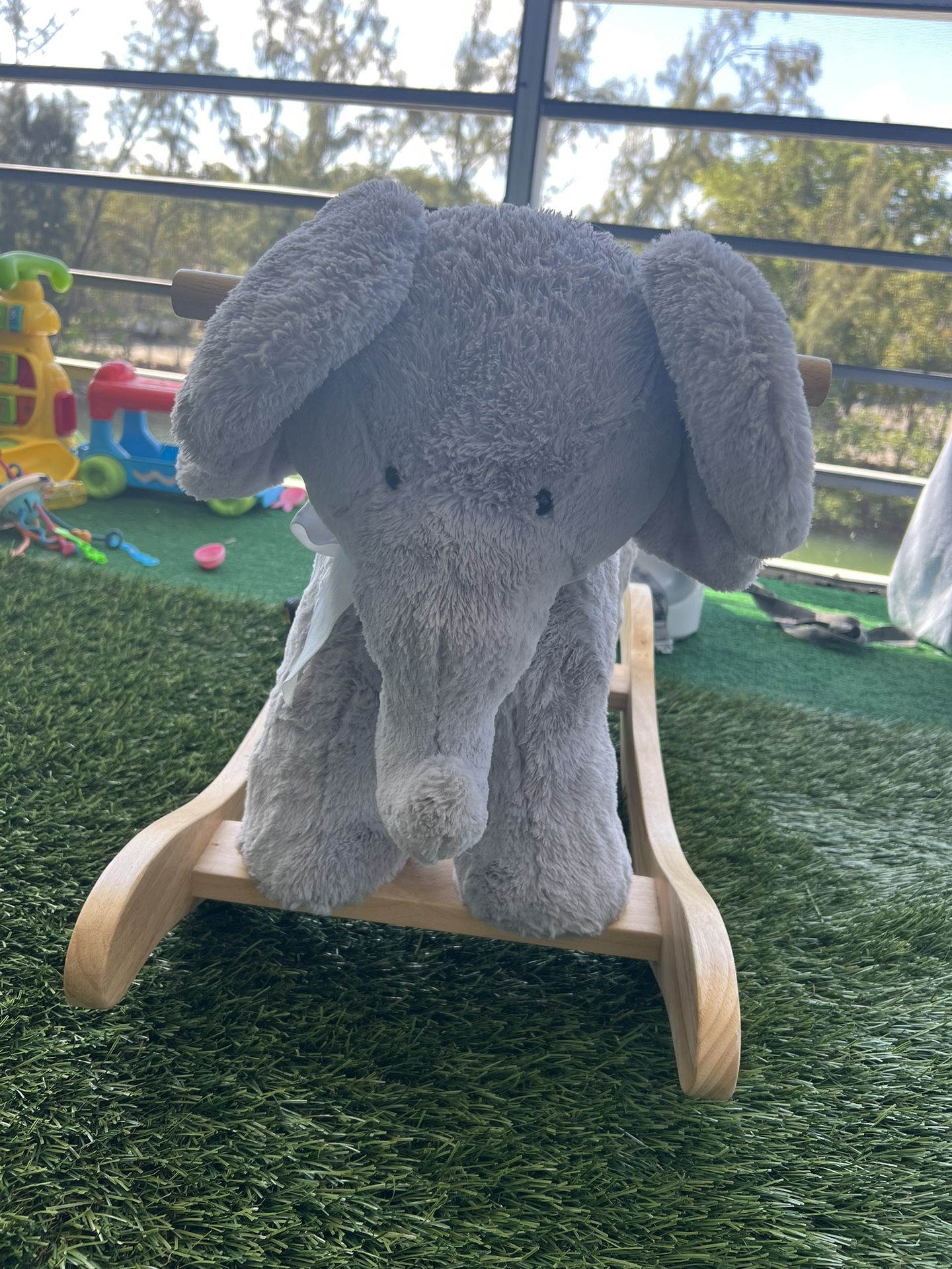 Pottery Barn Baby Kids Rocker Plush Elephant 