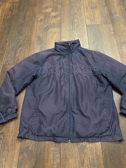 Men’s Blue Windbreaker Jacket Size Large By Tek Gear #5