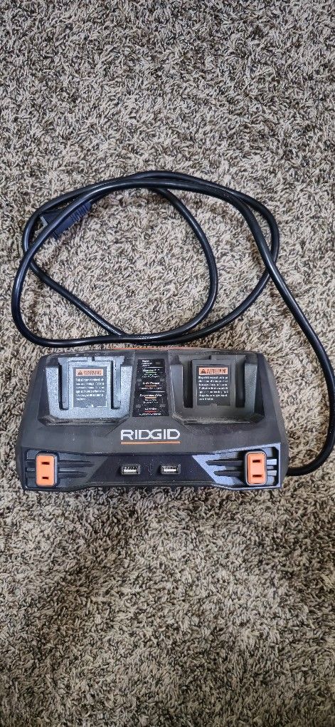 Dual Ridgid Charger and USB