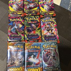 9 Packages Pokemon Cards