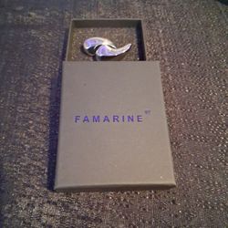 FAMARINE Silver Earings 