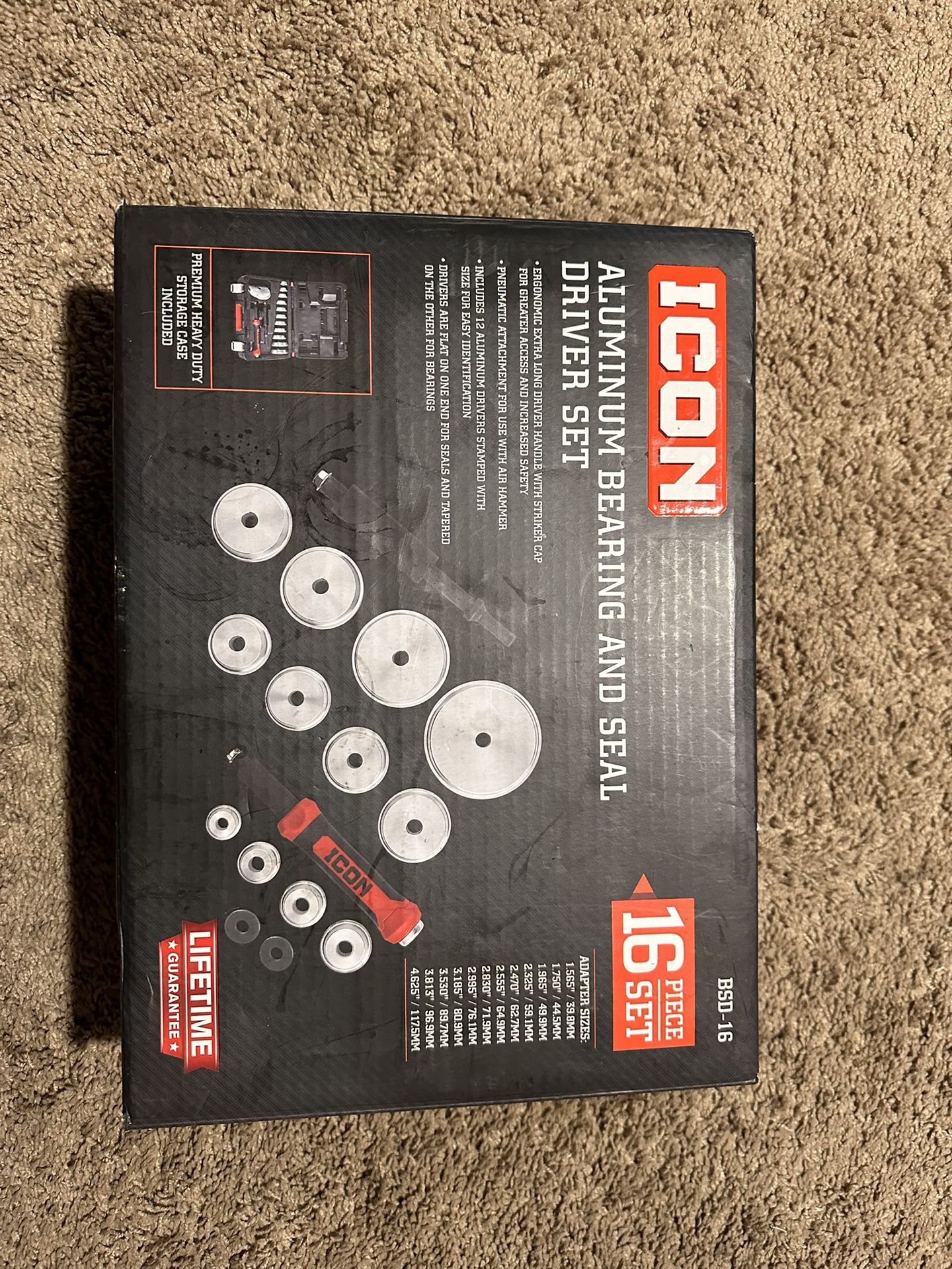 Icon Aluminum Bearing and Seal Driver Set