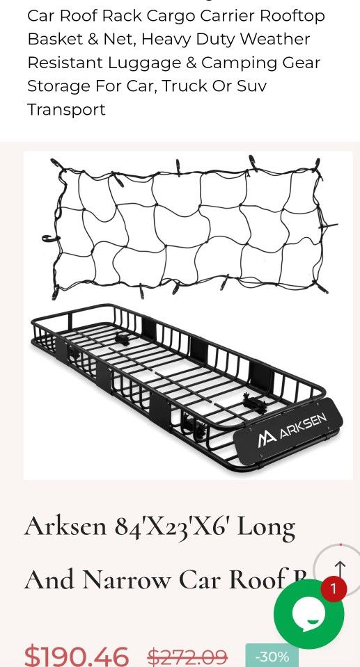 ROOF RACK, SKINNY TYPE LUGGAGE  CARRIER. JUST GOT ONE. ACTUALLY THIS ONE, IS THE 84"×23"×6"   ARKSEN 