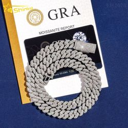 10mm Moissanite Miami Cuban Link Chain or Bracelet (READ DESCRIPTION)