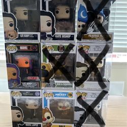 Funko Pops $5 Each - Hawkeye & Disney