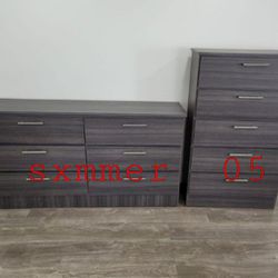 2 Pieces Dresser Without Mirror 1 Chest Same Day Delivery 