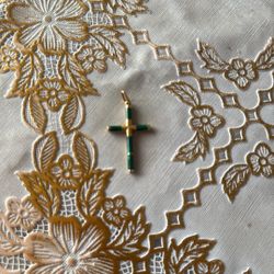 Gold Cross Pendant 