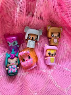 Mattel My Mini MixieQs Lot of 6 Figures Animals Donut Unicorn Pink elephant