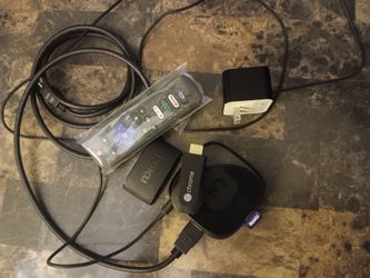 2 rokus and 1 chrome cast