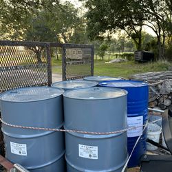 5 Barrels 55 Gallon Non removable tops $20 Each Or All 5 For $75