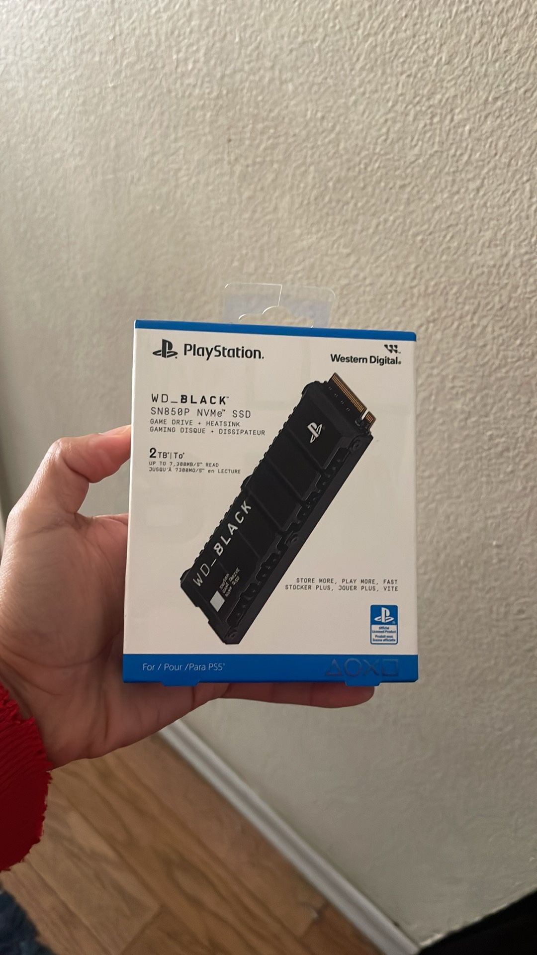 Official licensed WD black 2tb ssd SN850P brand new sealed