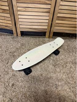 White Penny Board Skateboard