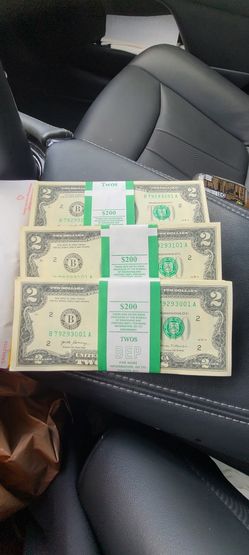 New $2 Bills (100) $200.