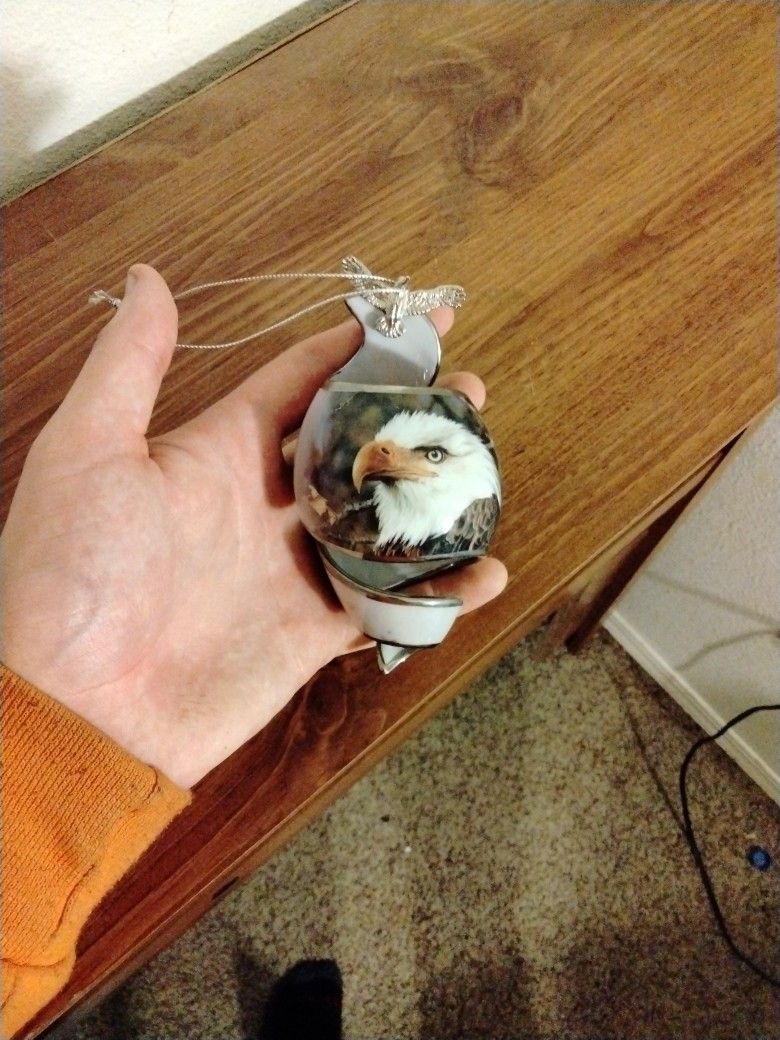 Hanging Bald Eagle Ornament