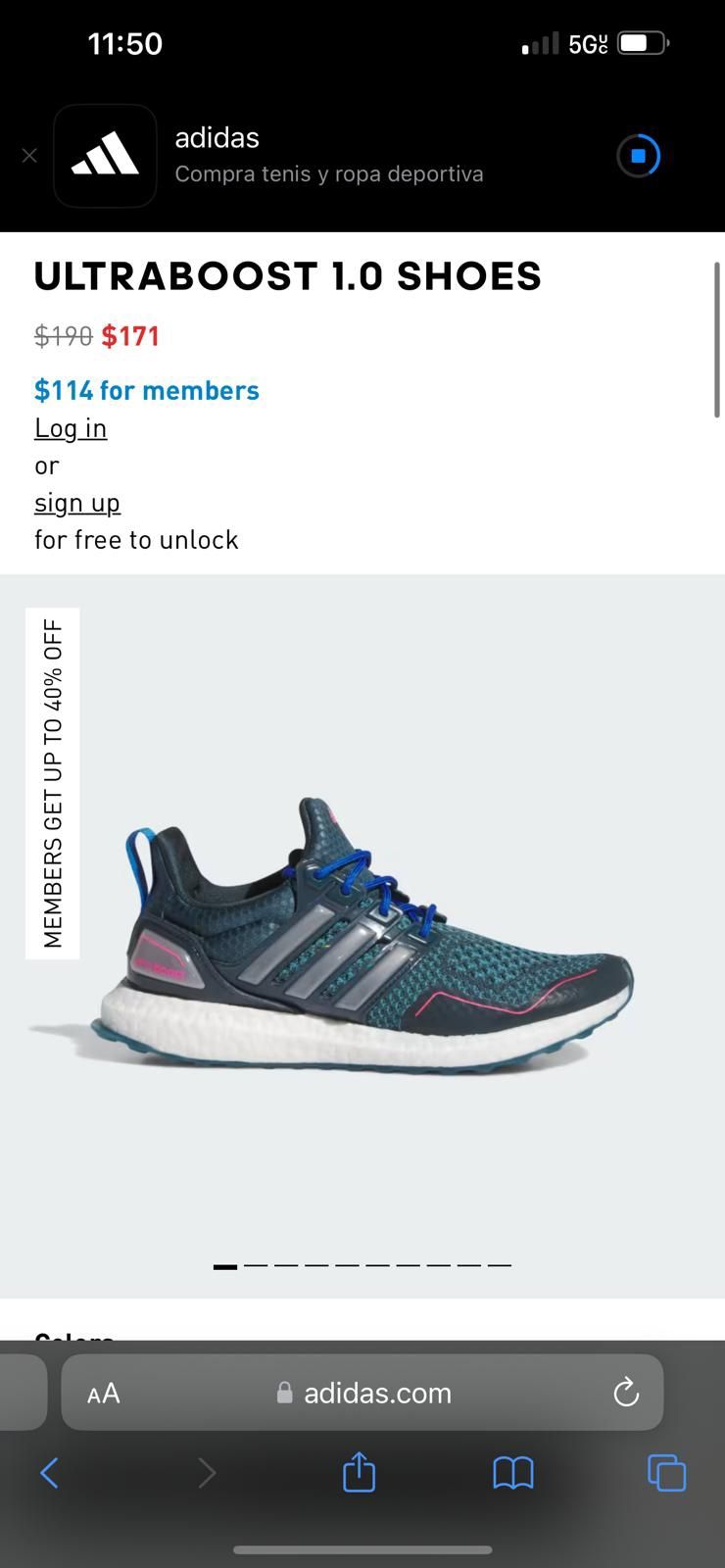 Adidas Ultraboost 1.0 Shoes 