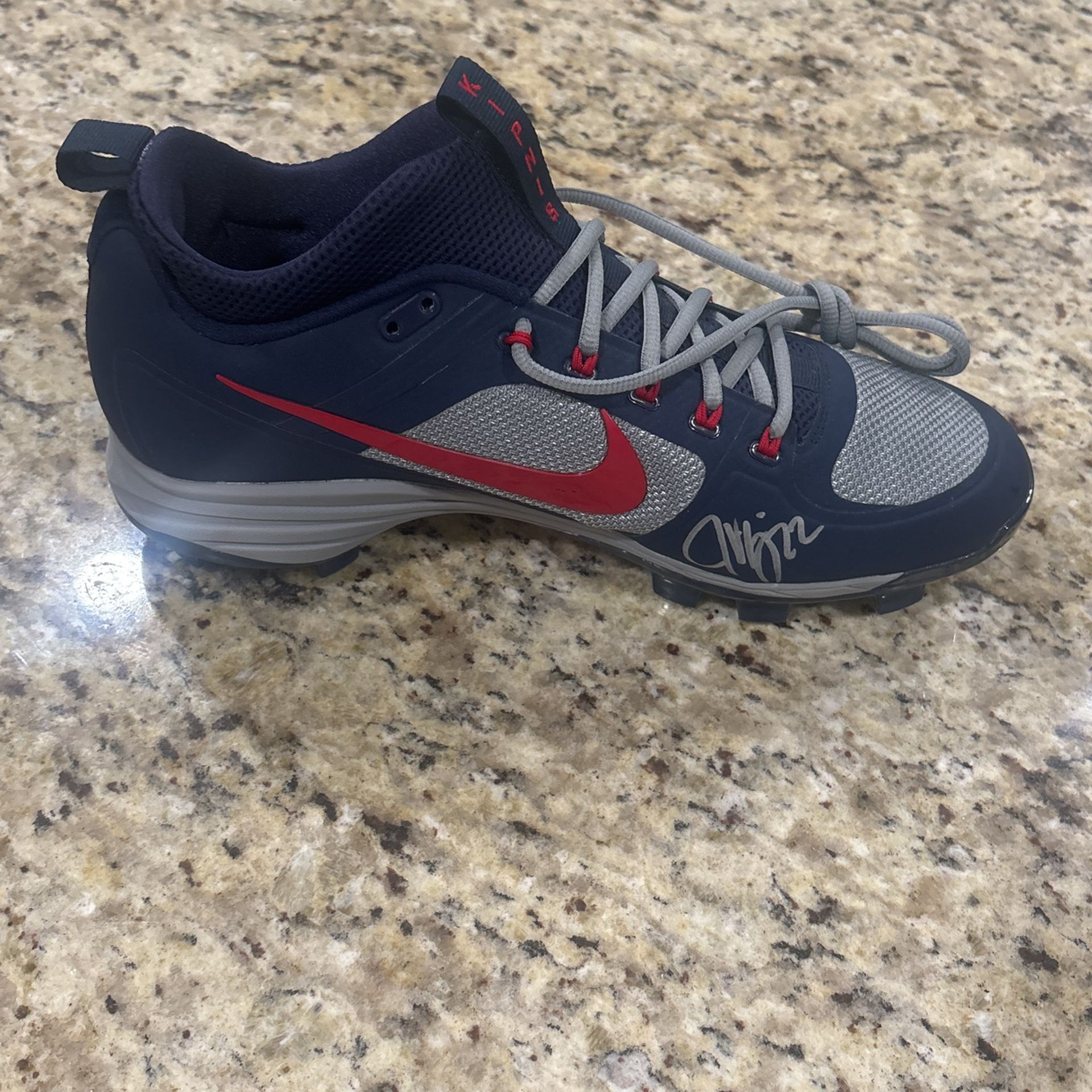 Jason Kipnis Signed Practice Baseball Cleat - Never Worn