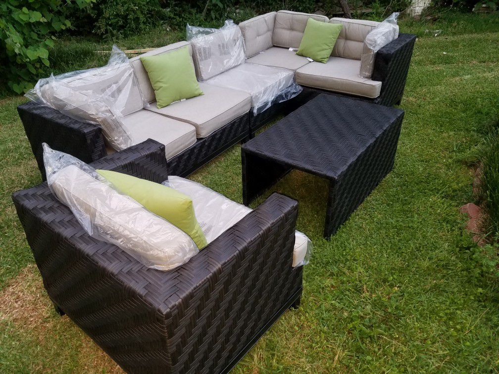 Outdoor patio furniture sectionals
