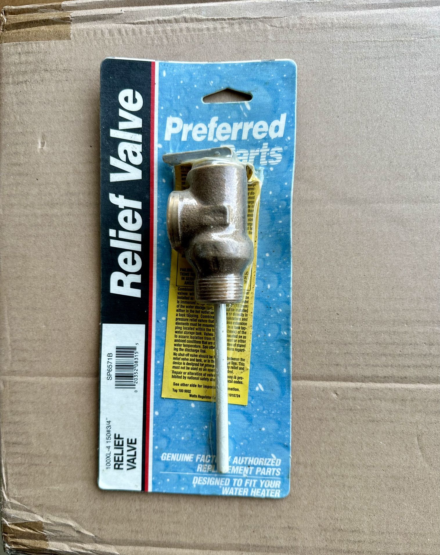 Pressure Relief Valve
