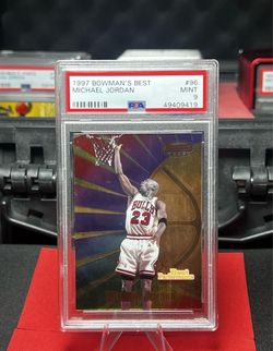 Bowman 1997 Bowman's Best Michael Jordan Best Performers #96 PSA 9 Bulls