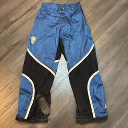 FleshGear Motorcycle Riding Pants Size 32 Motocross Active Blue Black
