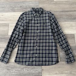 All Saints Plaid Button Down Shirt