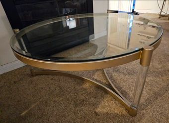 Living room glass table/ coffee table