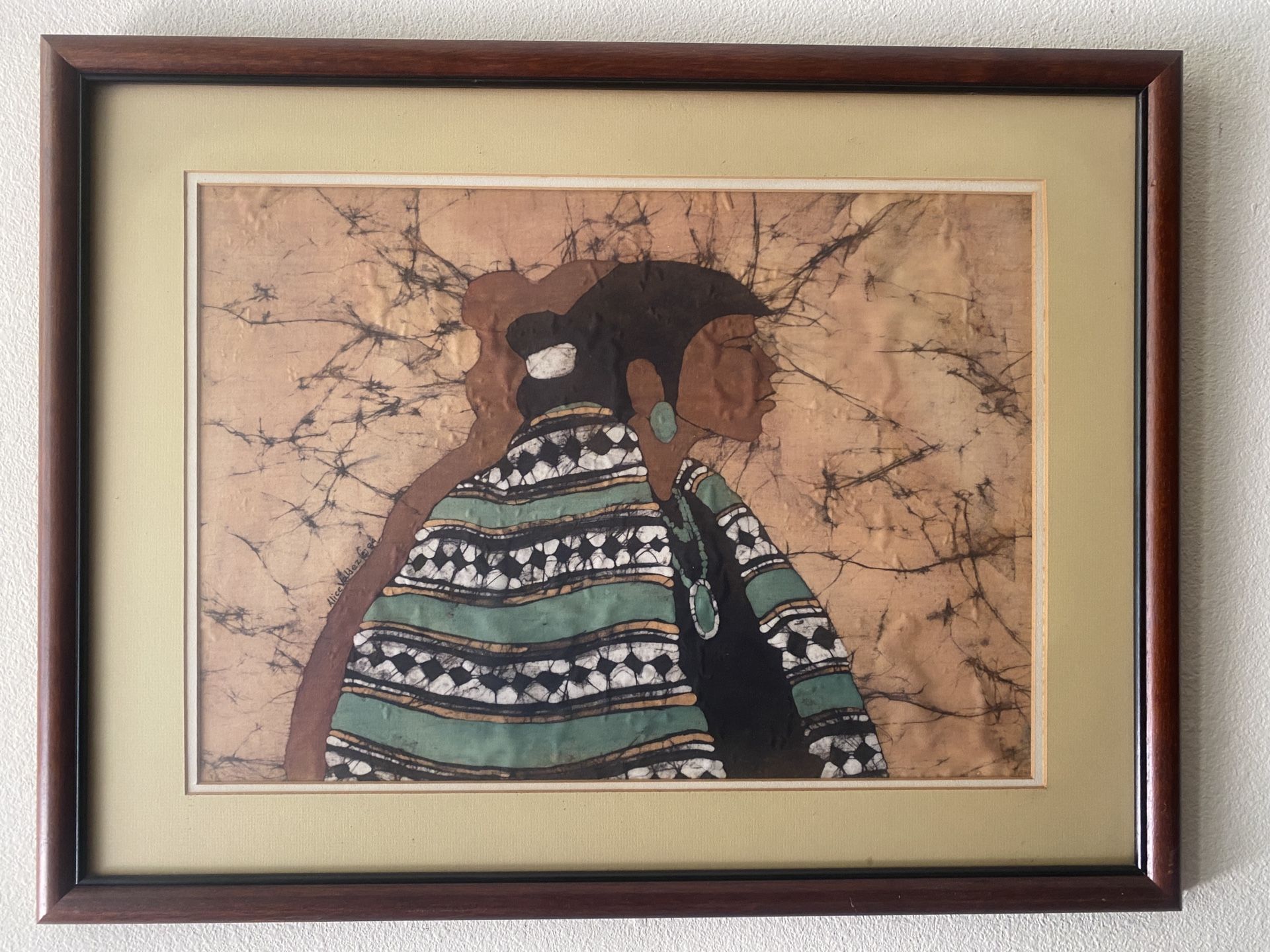 Batik from NewMexico gallery , professionally Framed