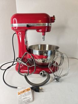 KitchenAid Professional 550 HD Bowl Lift Stand Mixer 5.5 Quart 10 Speed 575W Red Works