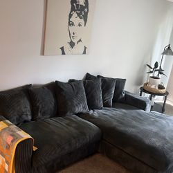 gray sectional couch 