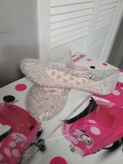 Girls Clear Flats Size 3